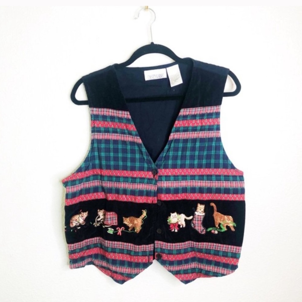Christmas Cat Sweater Vest